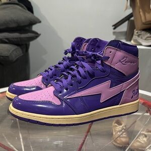 Kool Kiy Runtz 420 Purple and Pink High-Top Sneakers